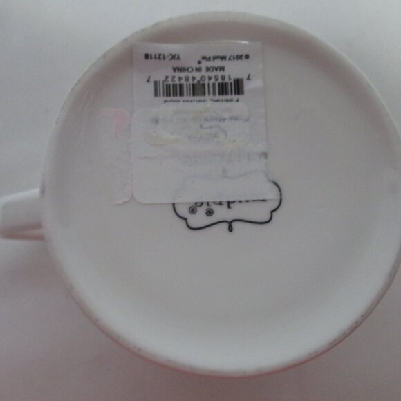 Mud Pie Plaid initial monogram "P" Cup Mug Ceramic red plaid NEW NWT - Picture 9 of 11